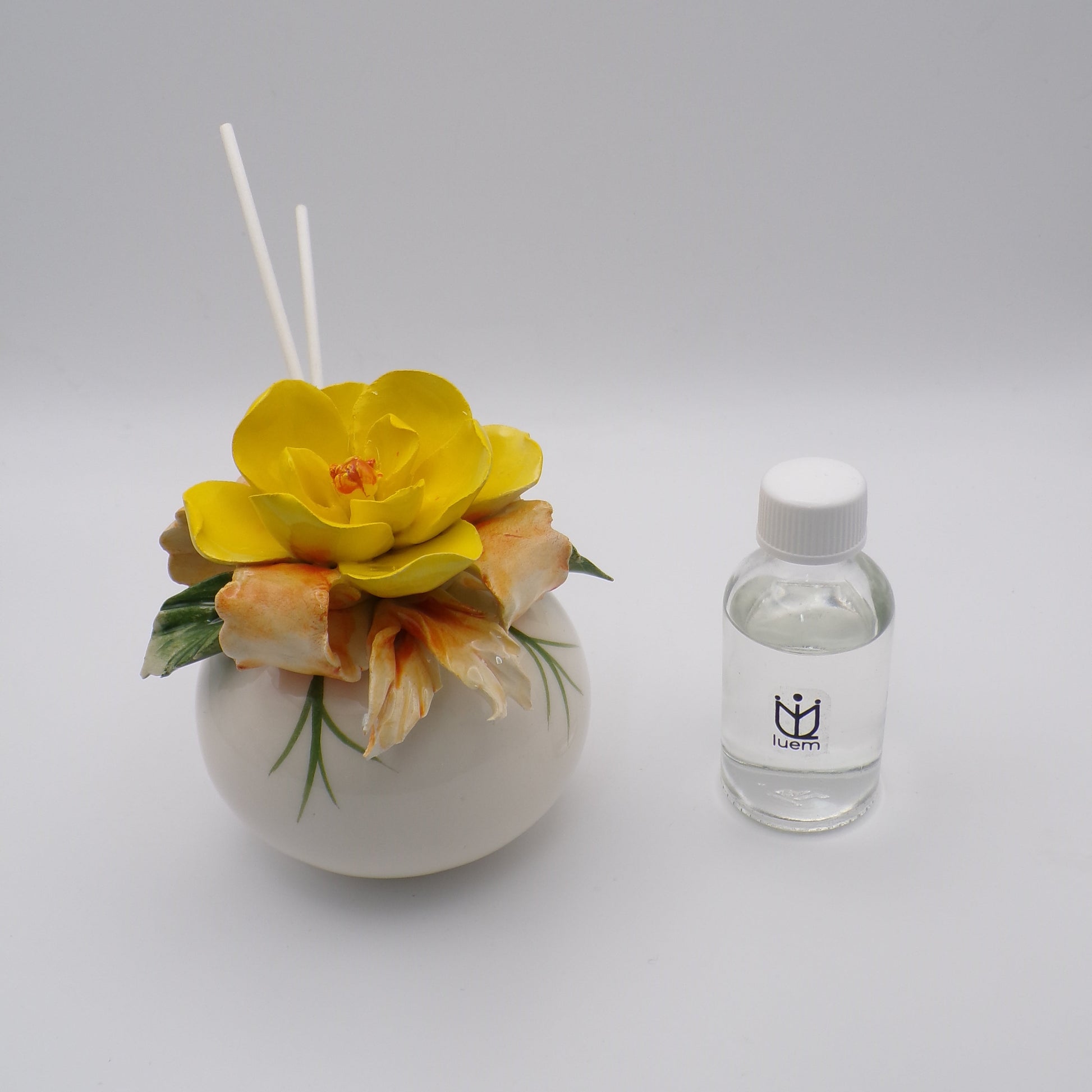 Profumatore sfera con Rosa Tea in Ceramica
