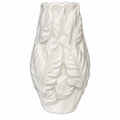 Vaso foglie bianco