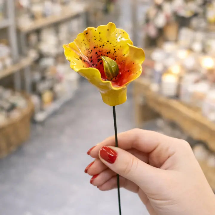 Alstromeria su stelo in ceramica