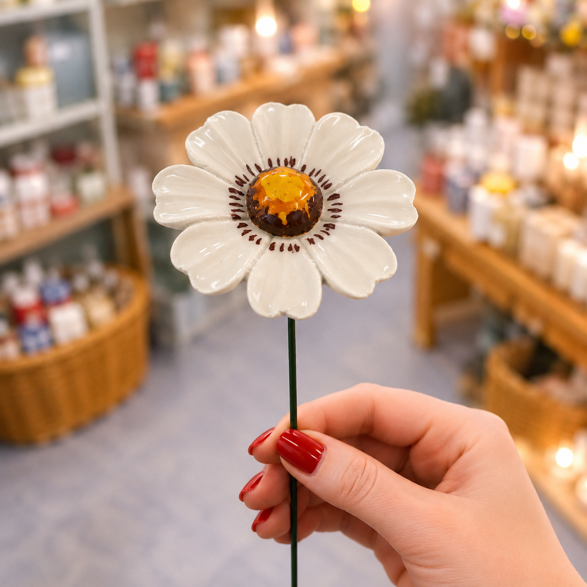 Anemone stelo in ceramica