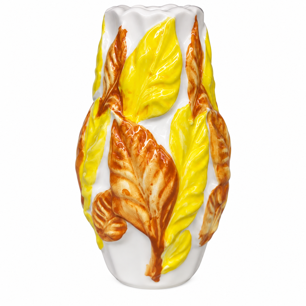 Vaso foglie d’autunno