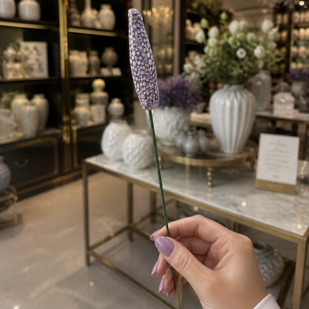 Lavanda su stelo in ceramica