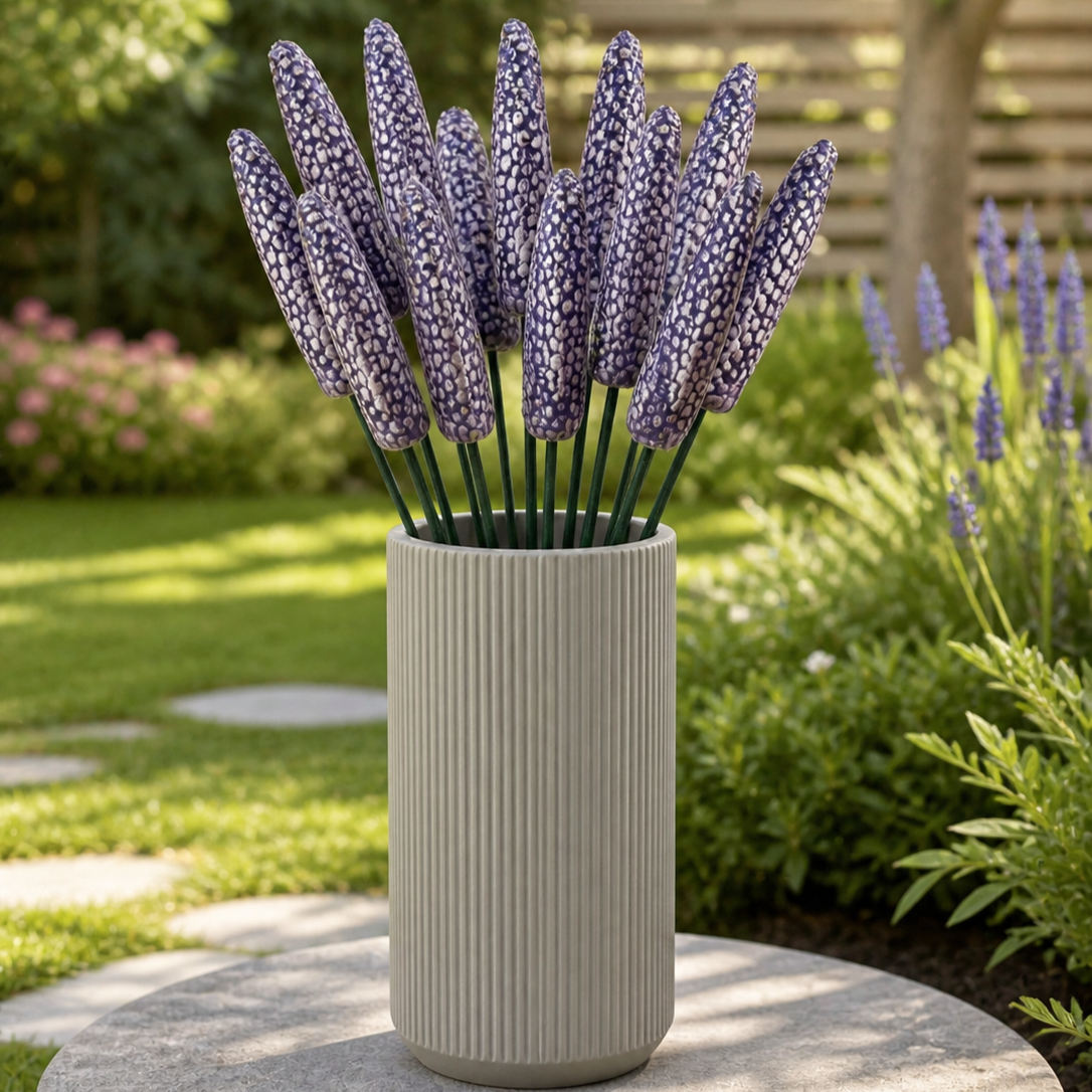 Lavanda su stelo in ceramica