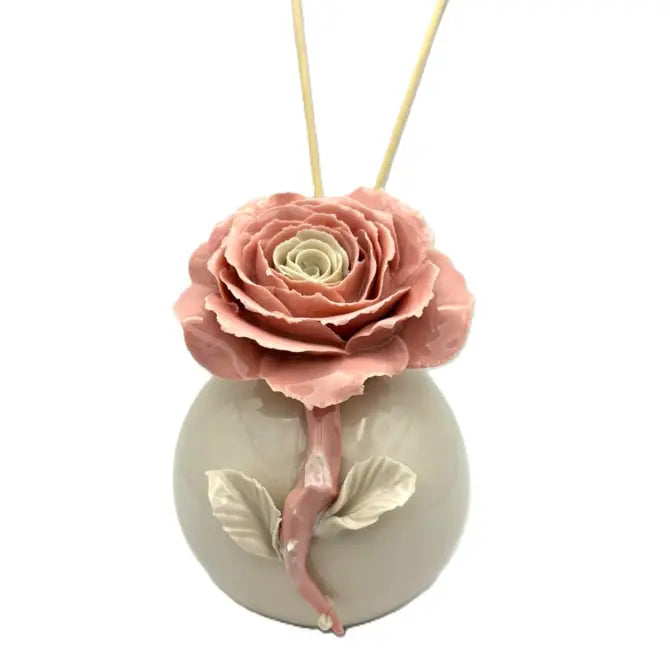 Profumatore porcellana rosa H12cm PR2 - Made in Italy