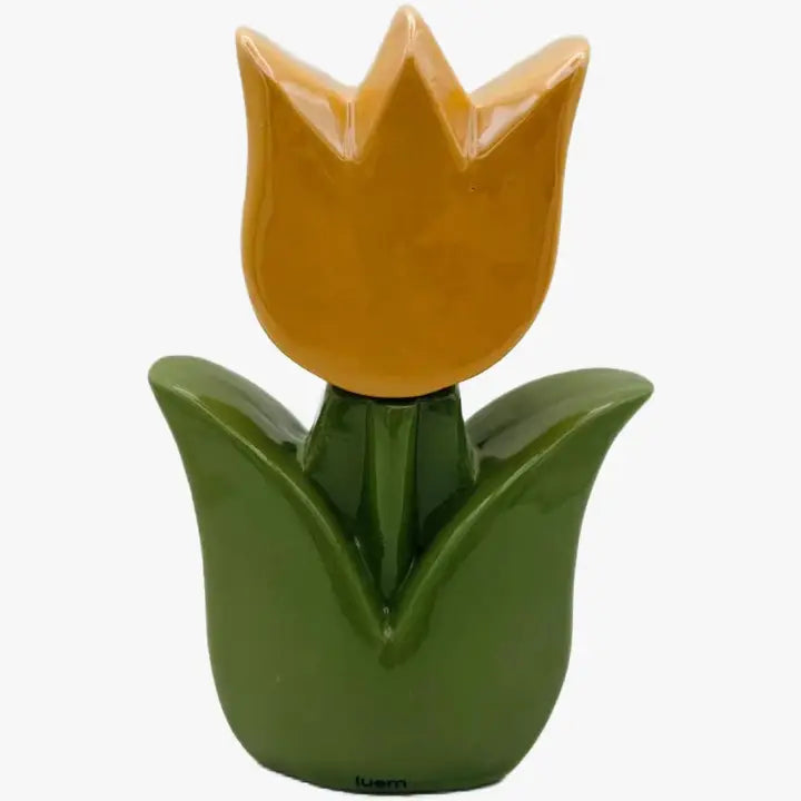Tulipano profumatore in porcellana arancio TP70 - H14cm IT